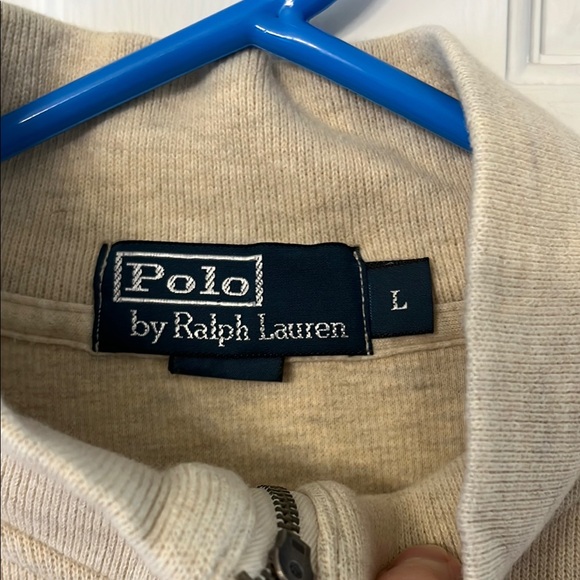 Polo by Ralph Lauren Beige Quarter-Zip Sweater for Men - Picture 2 of 8